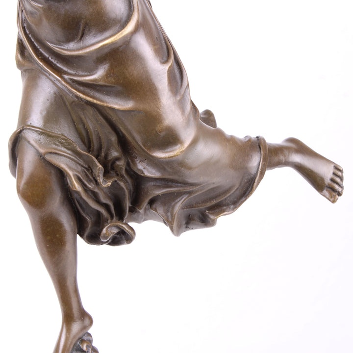 Geflügelte Siegesgöttin Nike Statue (Bronze, Wachsguss)