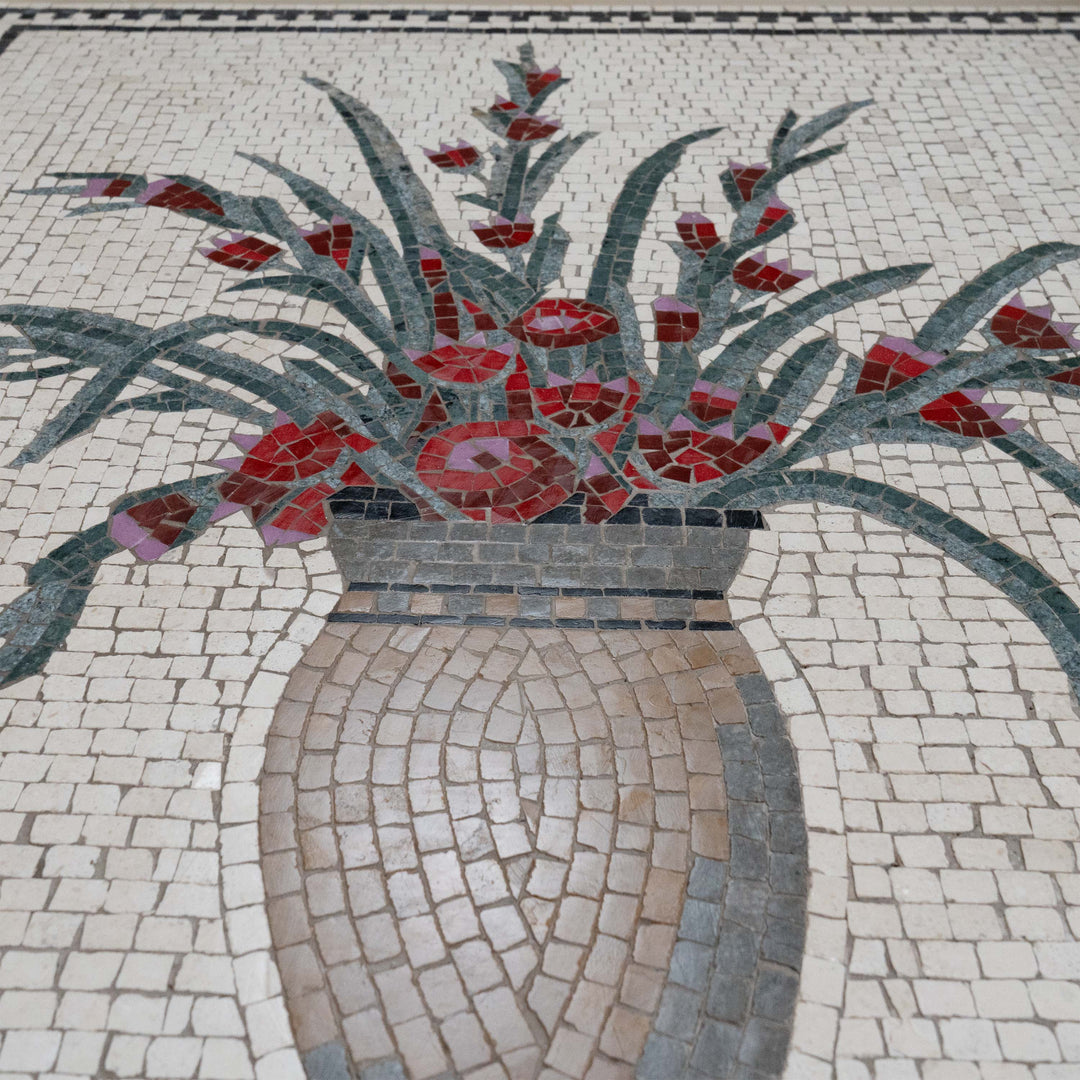 Blume Marmor-Mosaik