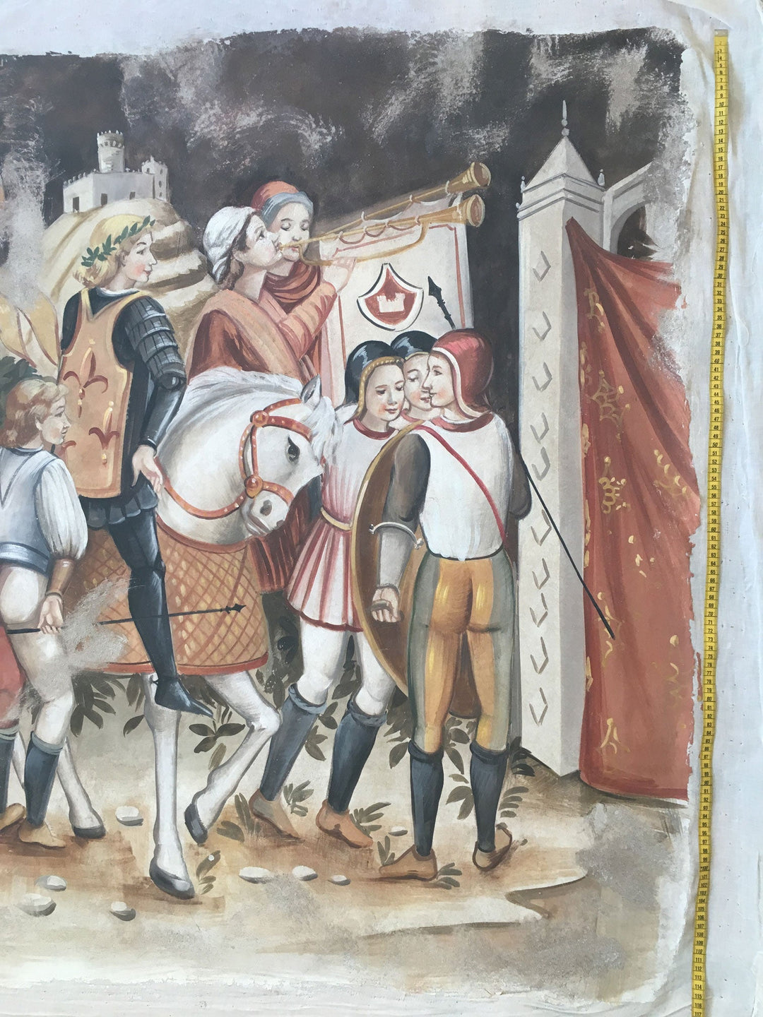 Genuss des Sieges Fresko Gemälde