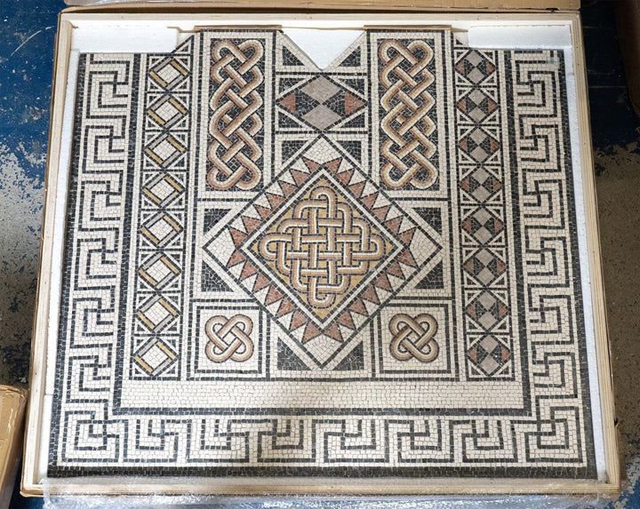 Geometrischer Teppich Marmor-Mosaik