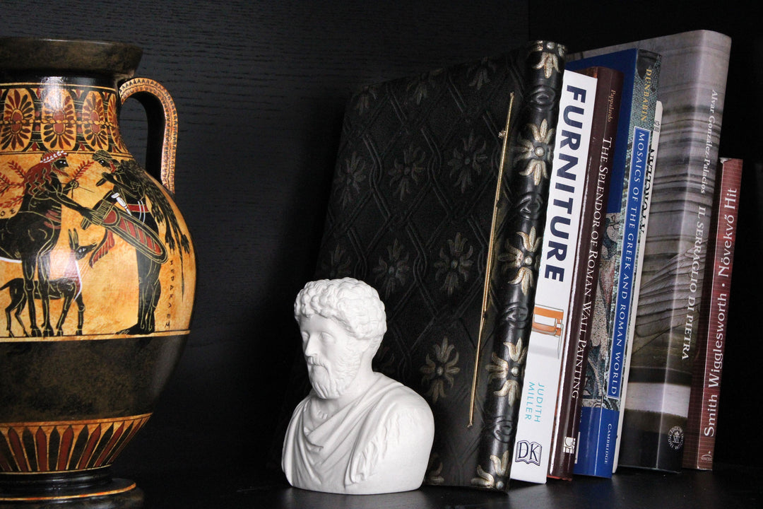 Marcus Aurelius Büste – Buchstütze, Klein