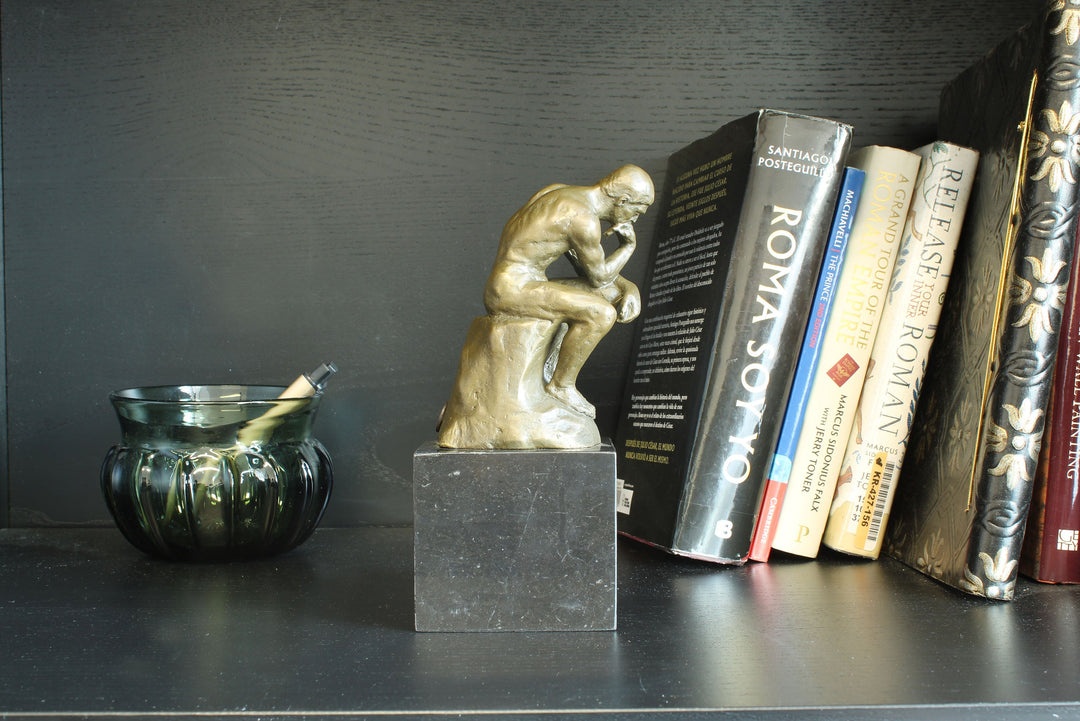 Der Denker – Skulptur nach Rodin (Bronze, Wachsguss)