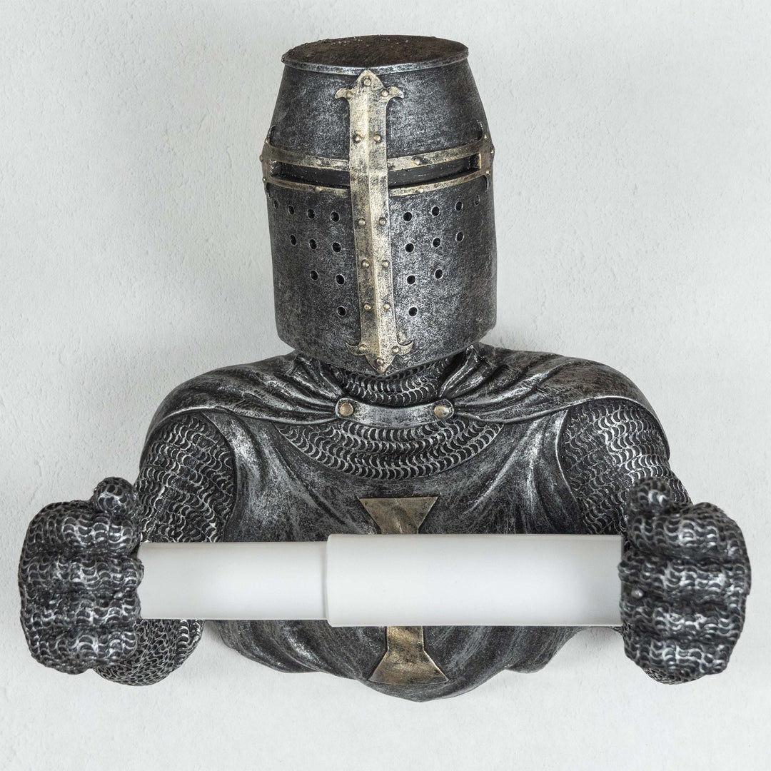 Templerritter Toilettenpapierhalter (Harz Skulptur)