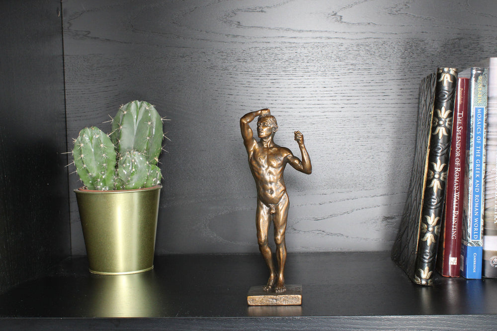 Das Bronzezeitalter Statue von Rodin (Bronzierte Skulptur aus Kunstharz)
