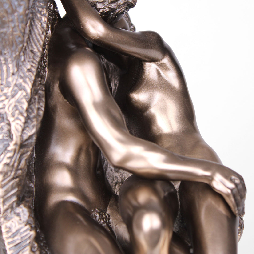 Der Kuss von Rodin (Bronzierte Skulptur aus Kunstharz)