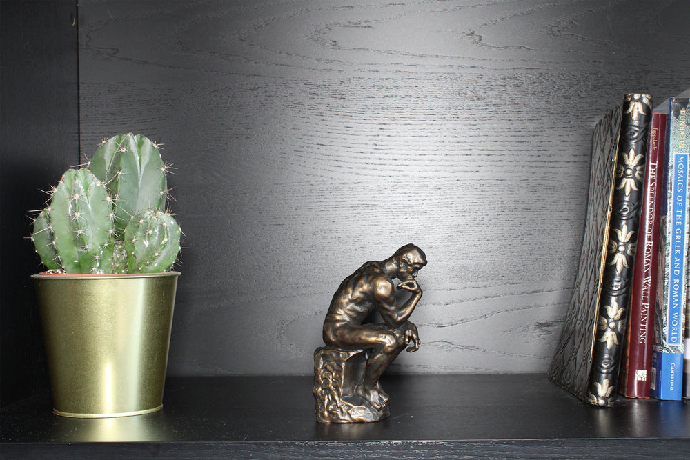 Der Denker Statue von Rodin (Bronzierte Skulptur aus Kunstharz)