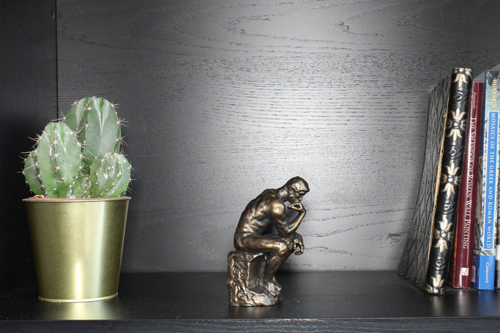 Der Denker Statue von Rodin (Bronzierte Skulptur aus Kunstharz)