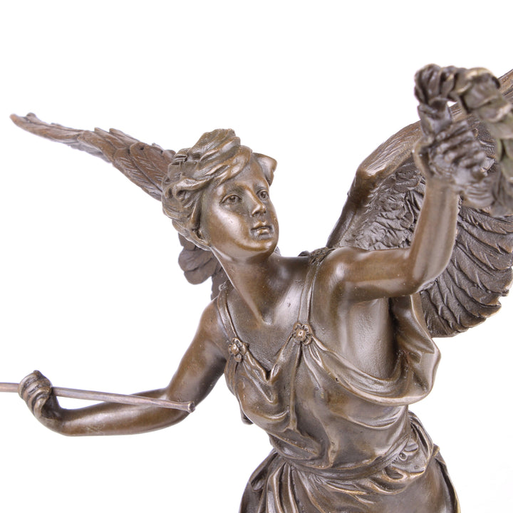 Geflügelte Siegesgöttin Nike Statue (Bronze, Wachsguss)