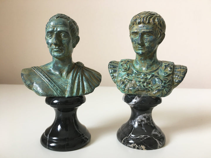 Augustus Caesar Büste (Grüne Bronze)