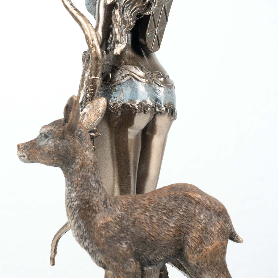 Artemis Statue Griechische Goettin der Jagd (Kaltguss-Bronze Skulptur)