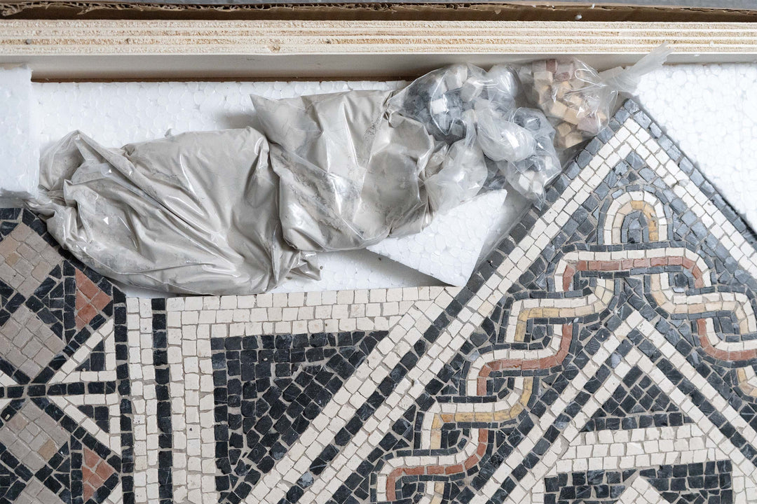Geometrischer Teppich Marmor-Mosaik