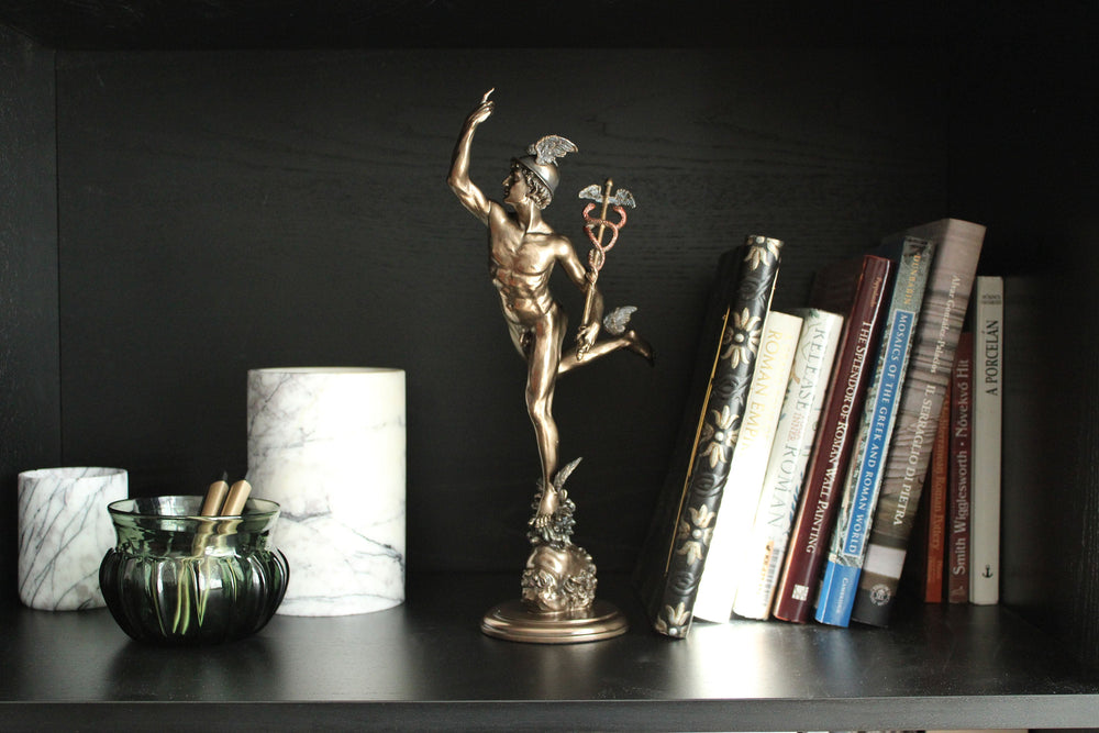 Hermes von Giambologna (Bronzierte Skulptur aus Kunstharz)