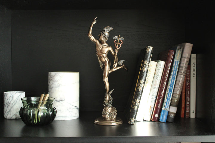 Hermes von Giambologna (Bronzierte Skulptur aus Kunstharz)