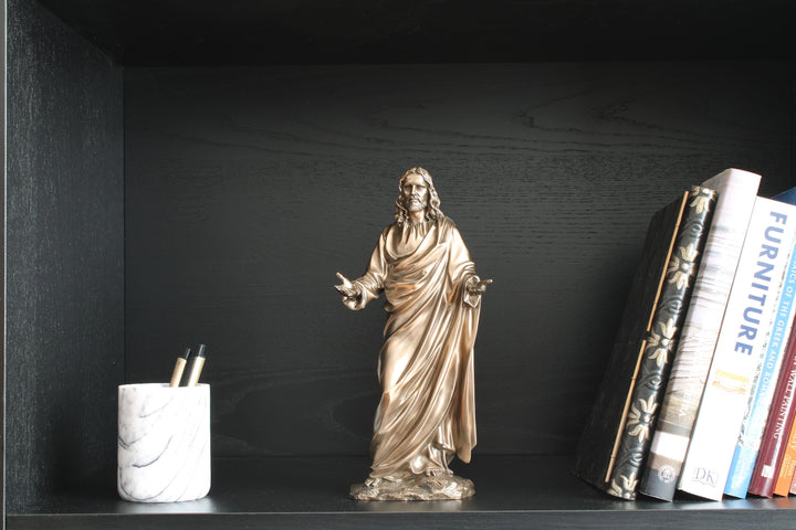 Jesus Christus Prediger Statue (Kaltguss-Bronze Skulptur)