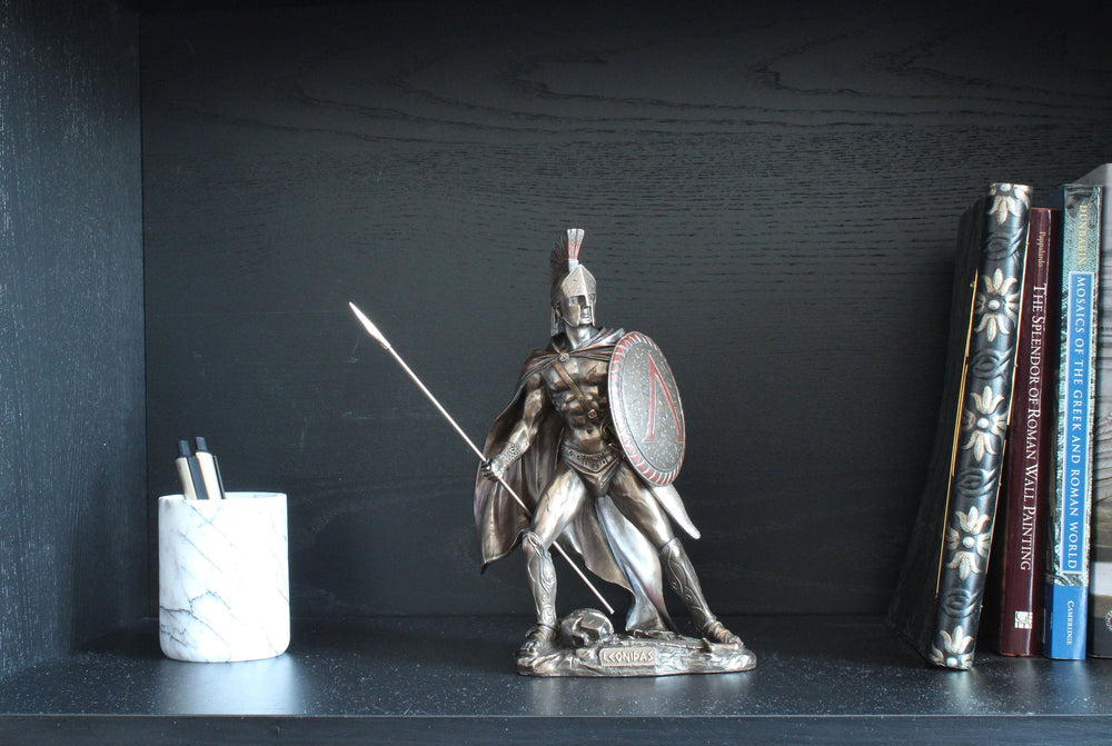 Leonidas (Bronzierte Skulptur aus Kunstharz)