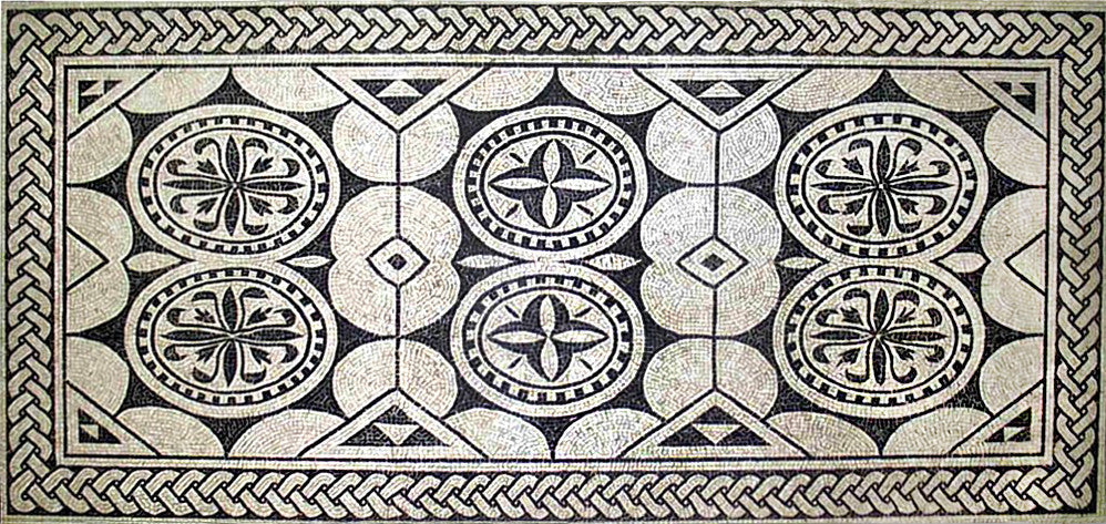 Geometrischer Teppich Marmor-Mosaik