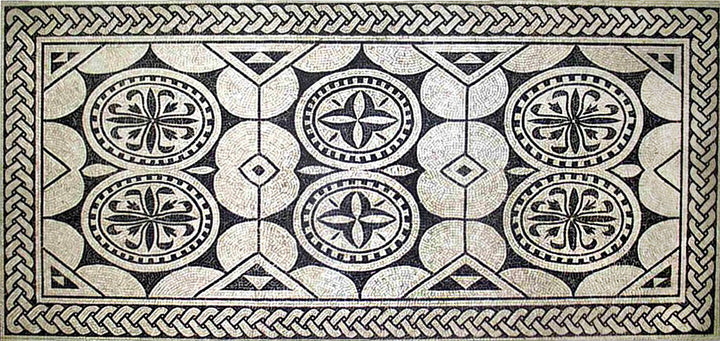 Geometrischer Teppich Marmor-Mosaik