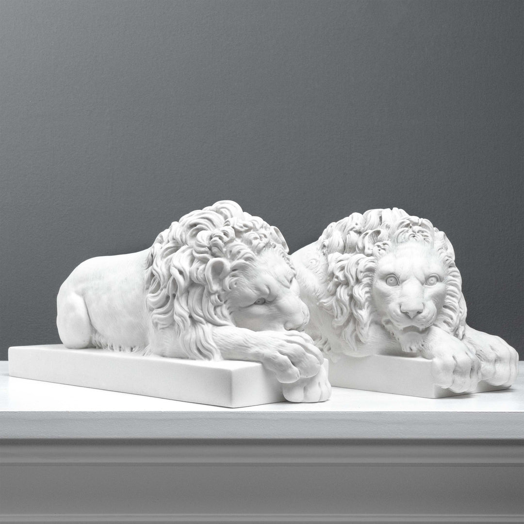 Canova Löwen Statuen im Paar (Klein)