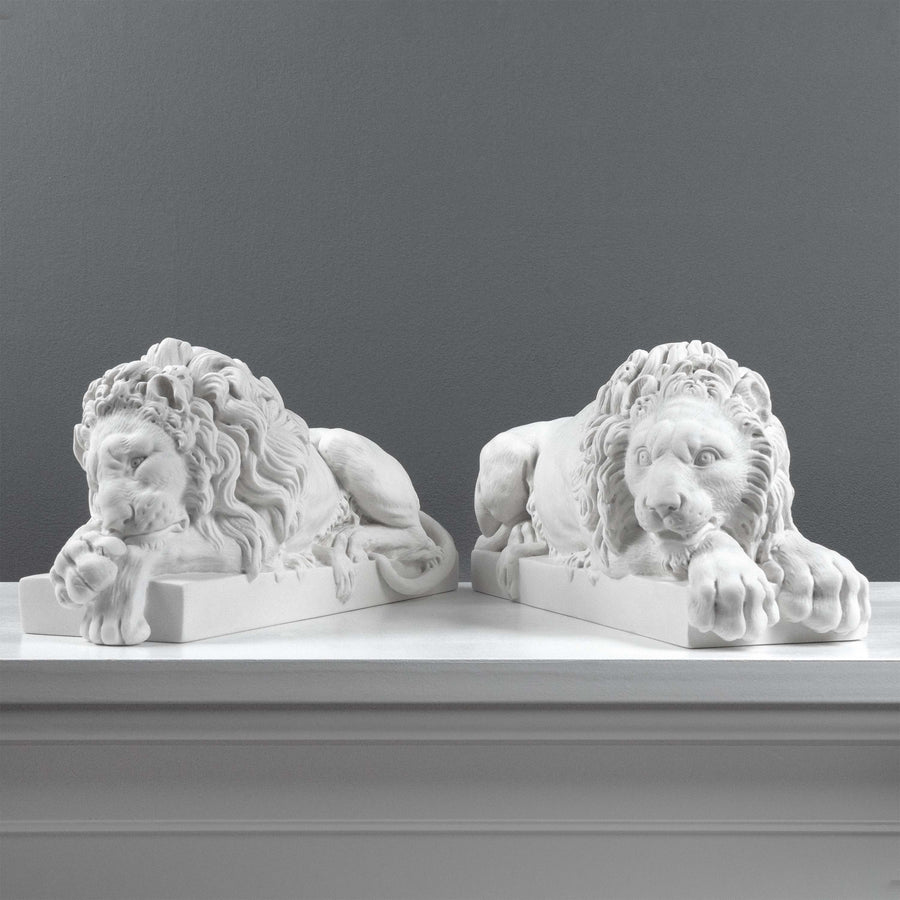 Canova Löwen Statuen im Paar (Klein)
