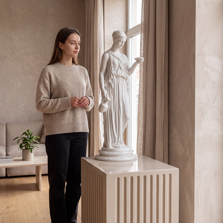 Hebe Figur (Göttin der Jugend, Neoklassisches Modell nach Thorvaldsen)