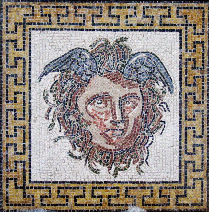 Medusa Marmor-Mosaik