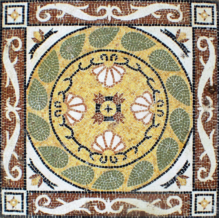 Geometrisches Tränen Marmor-Mosaik