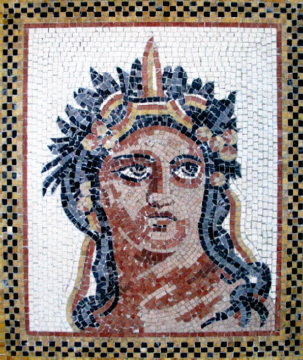 Dionysos Marmor-Mosaik