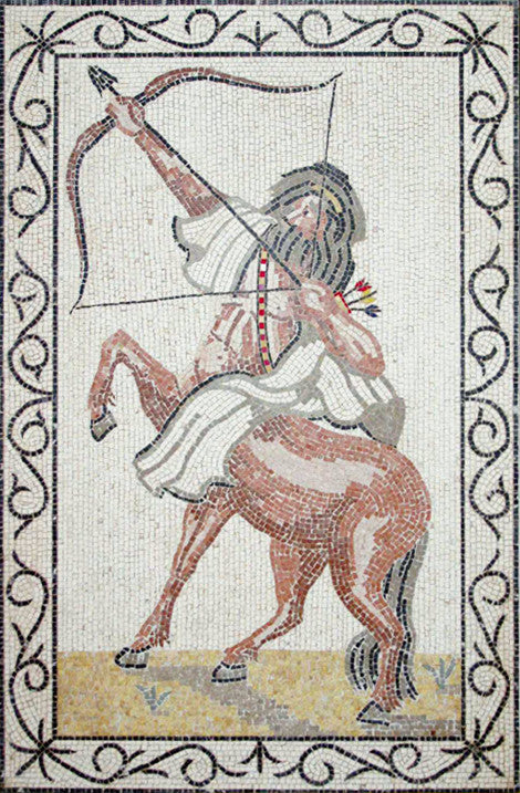 Kentaur Marmor-Mosaik