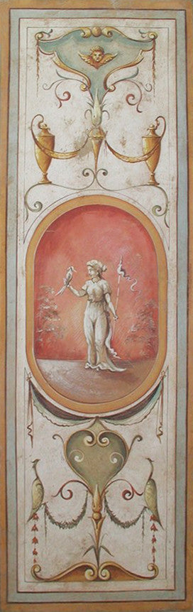 Römisches Ornamentales Fresko Gemälde
