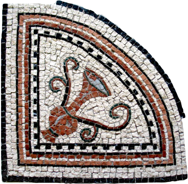 Krater Marmor-Mosaik (Ecke)