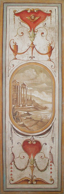 Römisches Ornamentales Fresko Gemälde