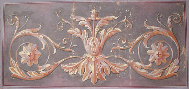 Antikes Ornamentales Fresko Gemälde