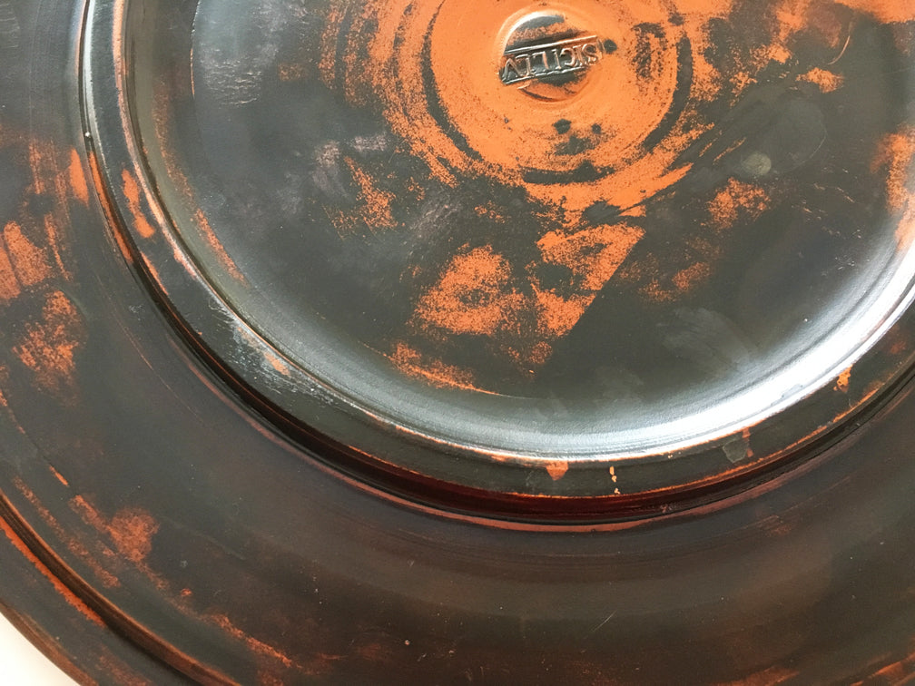 Castor-Ware-Teller mit Eichelmotiv