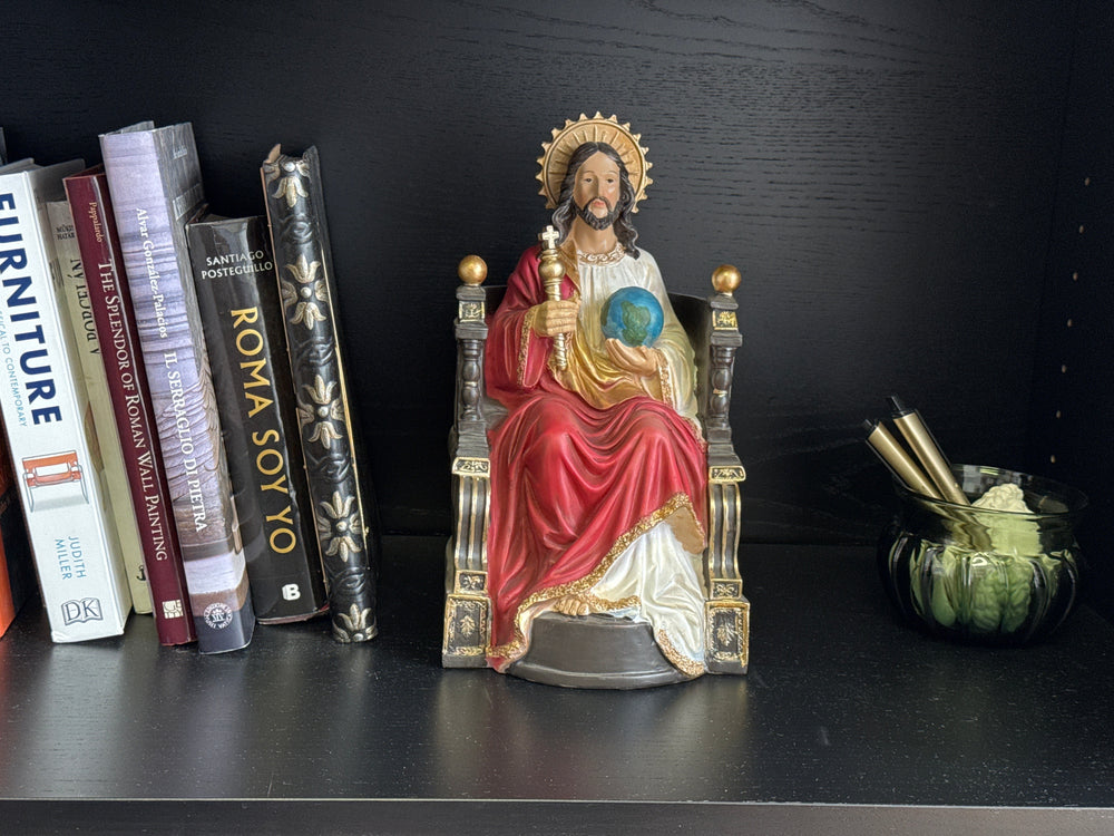 Christus Rex Skulptur – Jesus Statue Herr des Himmels und der Erde