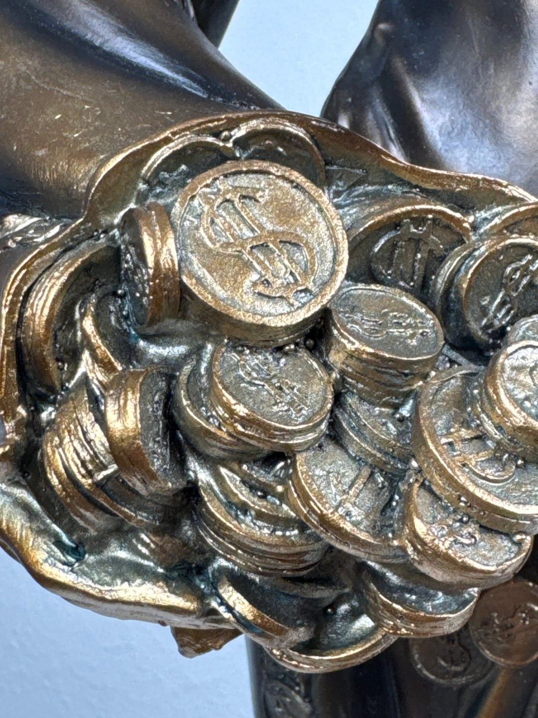 Lady Fortuna Statue – Griechische Göttin des Glücks (Groß, Patinierte Bronzefigur)