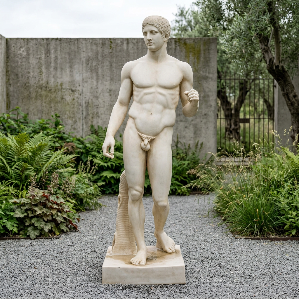 Griechischer Krieger Lebensgrosse Statue