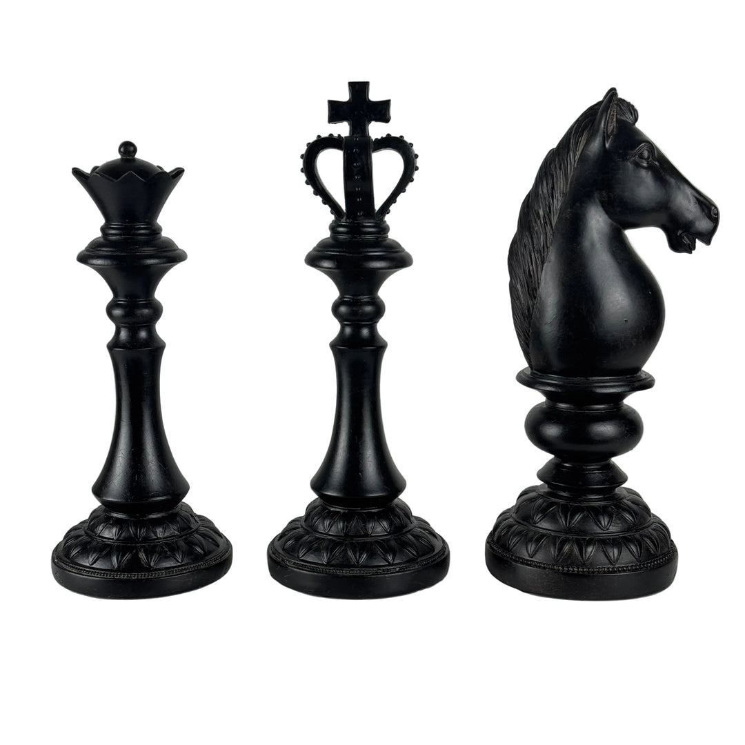 Schachfiguren Set (3-teilig, Kunstharz)