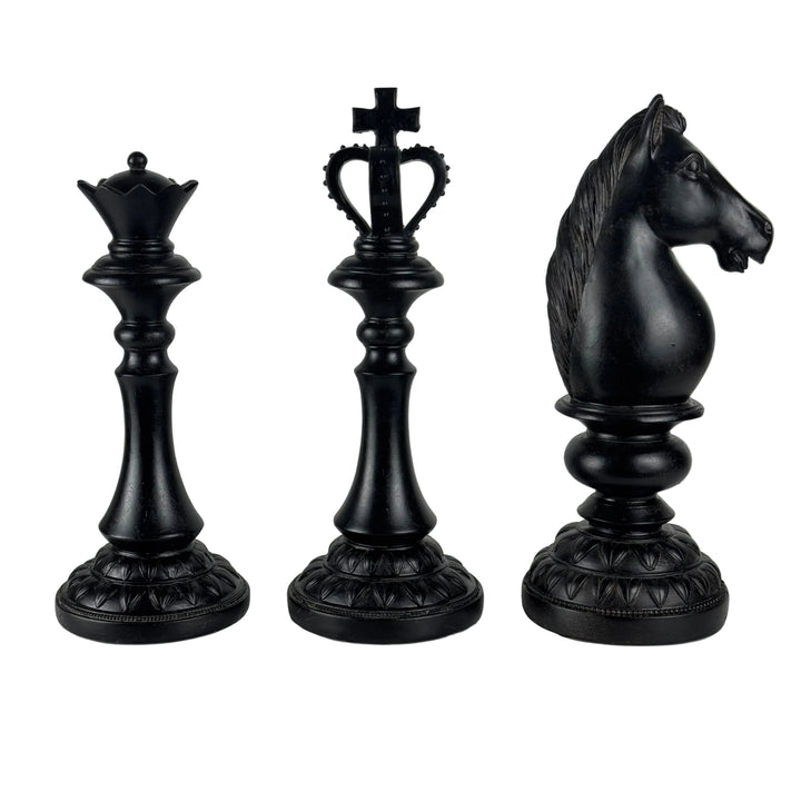Schachfiguren Set (3-teilig, Kunstharz)