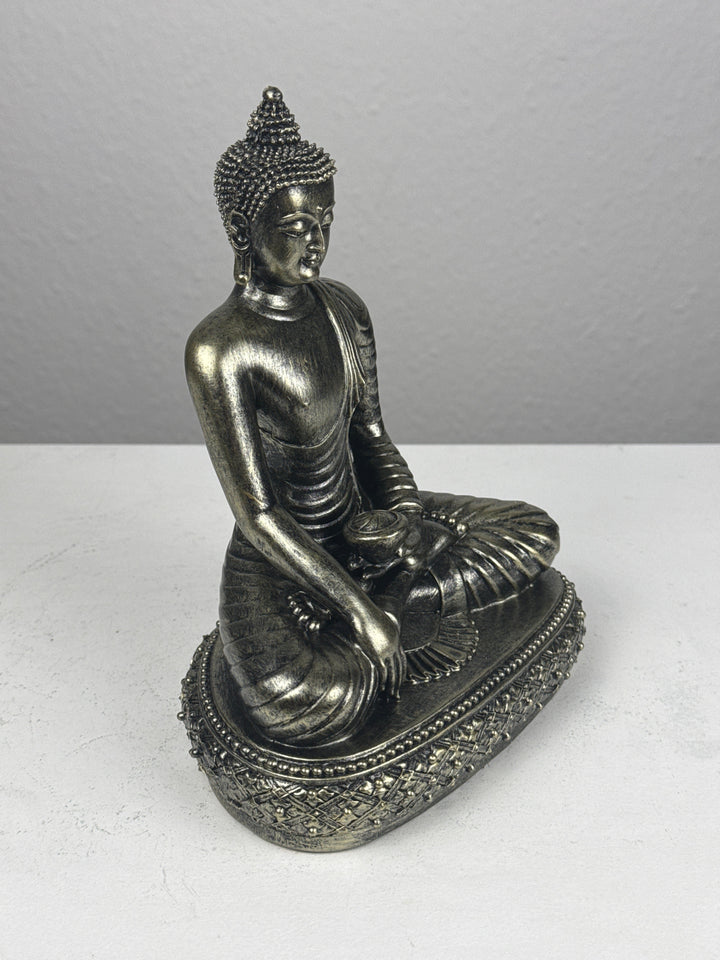 Meditierender Buddha Statue (Bronzefinish Skulptur)
