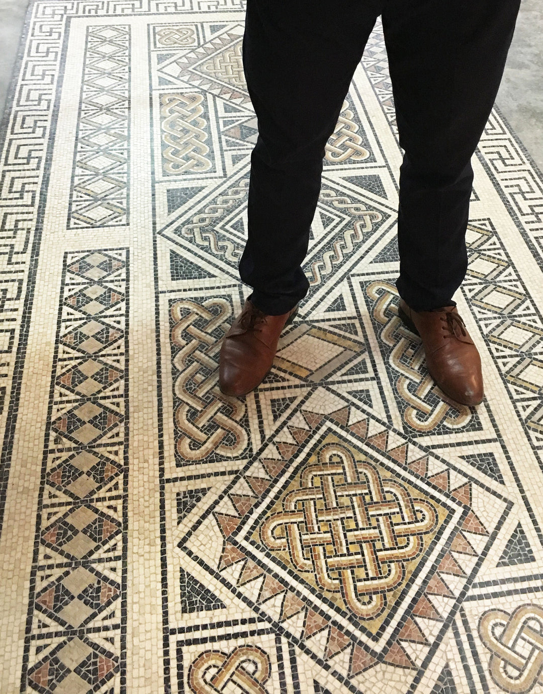 Geometrischer Teppich Marmor-Mosaik