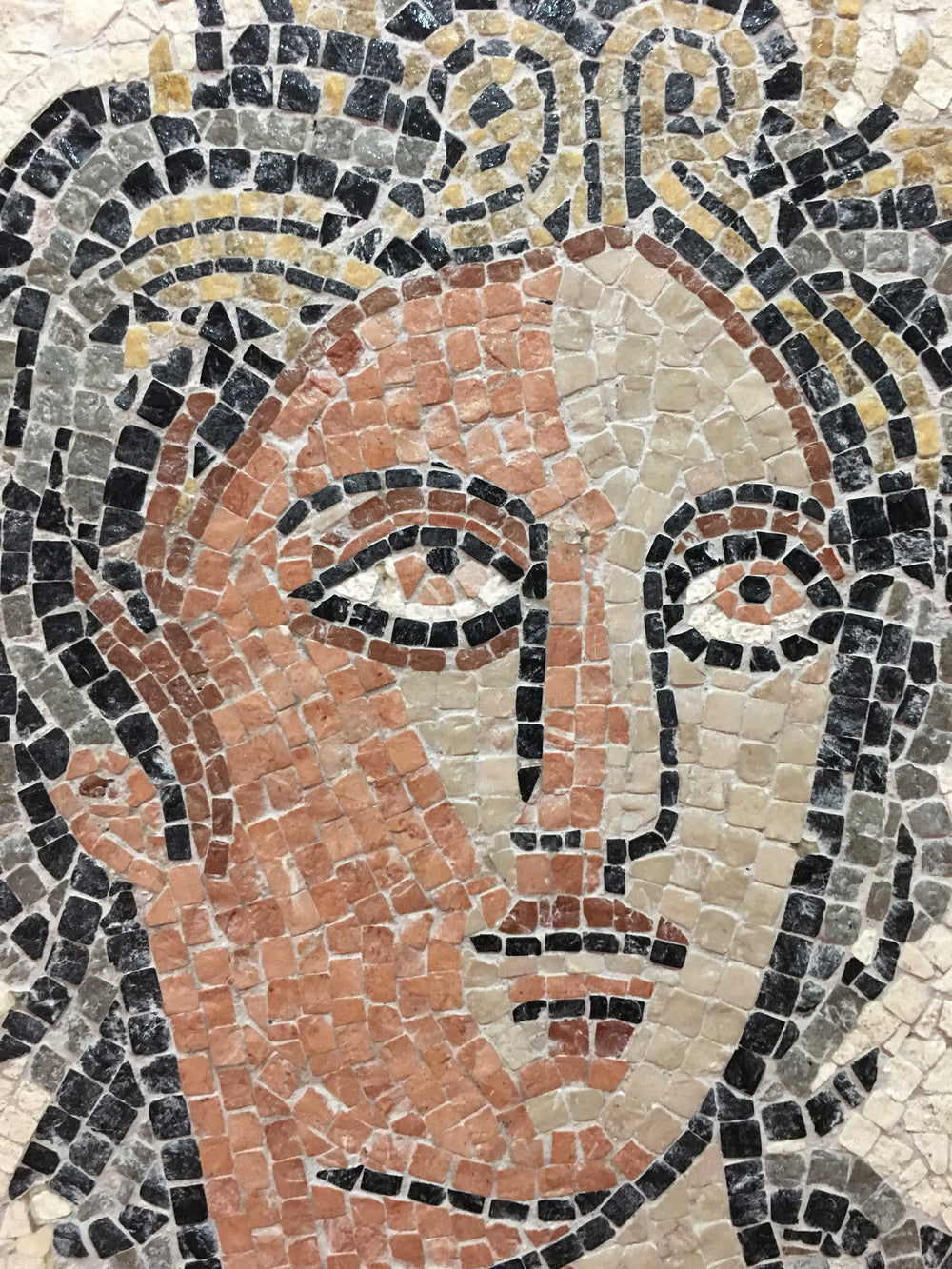 Euterpe – Muse der Musik Unvollständig Marmor-Mosaik