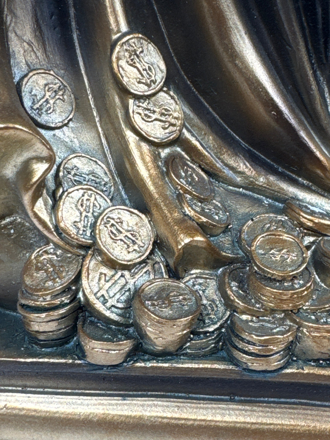 Lady Fortuna Statue – Griechische Göttin des Glücks (Groß, Patinierte Bronzefigur)