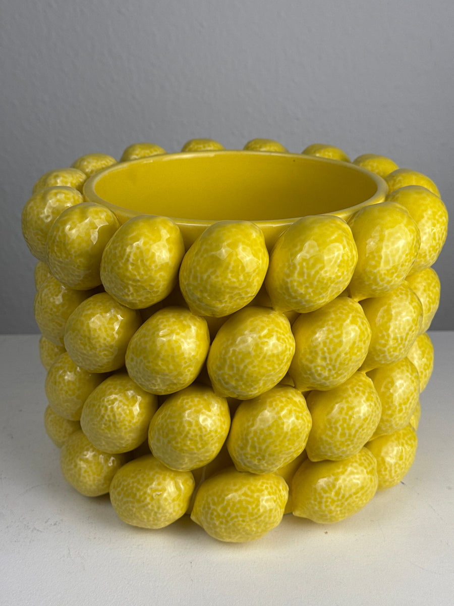 Zitronen Vase (Sizilianische Keramik)