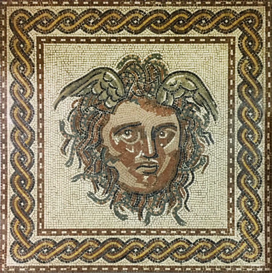 Medusa Marmor-Mosaik
