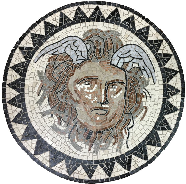 Medusa Marmor-Mosaik