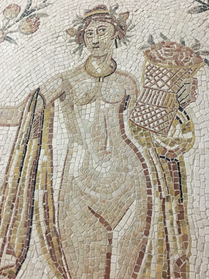 Göttin des Frühlings Marmor-Mosaik