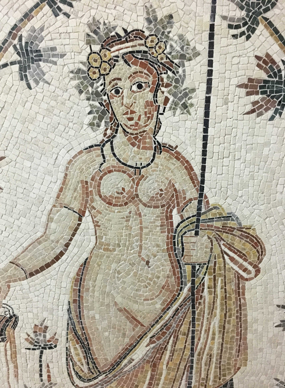 Göttin des Herbstes Marmor-Mosaik