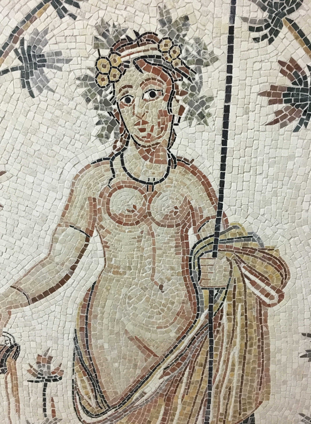 Göttin des Herbstes Marmor-Mosaik