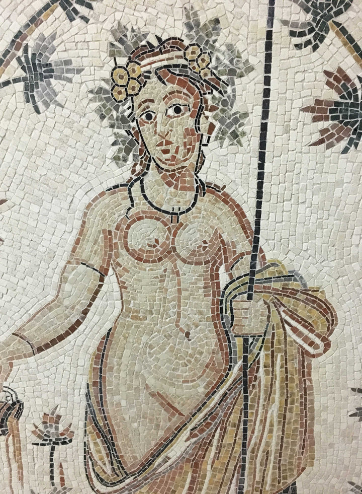 Göttin des Herbstes Marmor-Mosaik