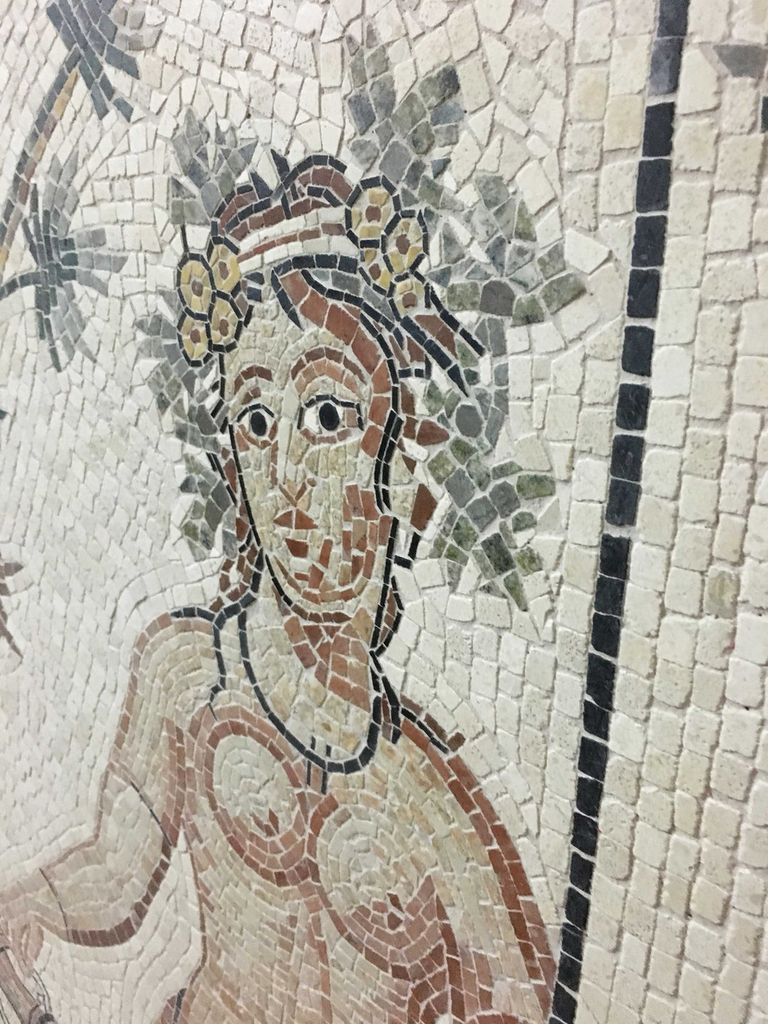 Göttin des Herbstes Marmor-Mosaik